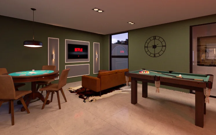 Sala de jogos e pub