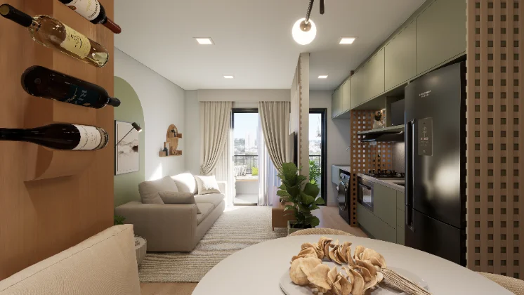 Apartamento decorado